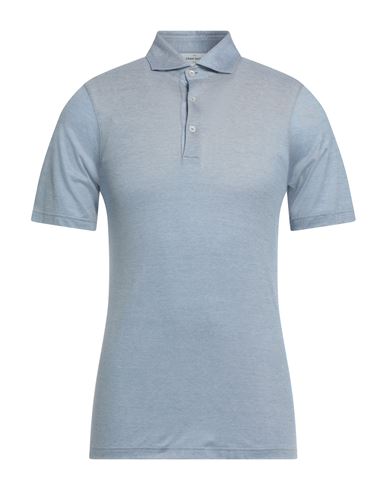 Shop Gran Sasso Man Polo Shirt Light Blue Size 36 Cotton