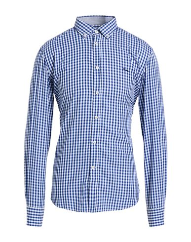 Harmont & Blaine Man Shirt Blue Size Xxl Cotton In Blue