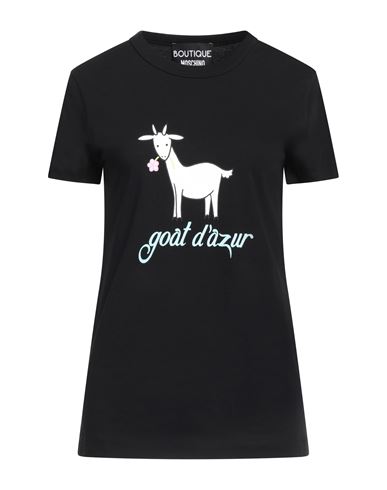 Shop Boutique Moschino Woman T-shirt Black Size 10 Cotton