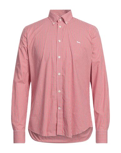 Shop Harmont & Blaine Man Shirt Red Size L Cotton