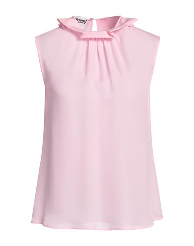 Shop Moschino Woman Top Pink Size 10 Silk