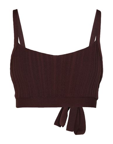 Jucca Woman Top Cocoa Size L Viscose, Polyamide In Brown