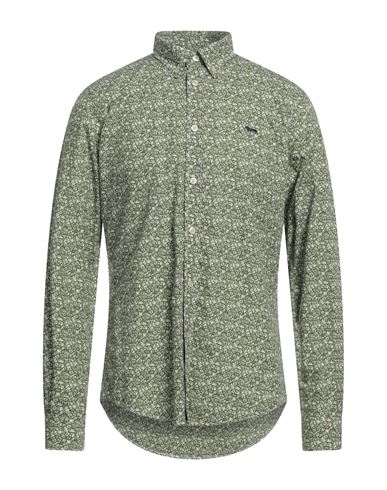 Shop Harmont & Blaine Man Shirt Military Green Size L Cotton