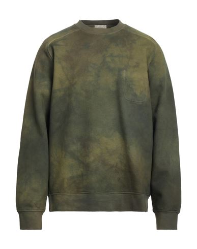 Shop Altea Man Sweatshirt Military Green Size L Cotton
