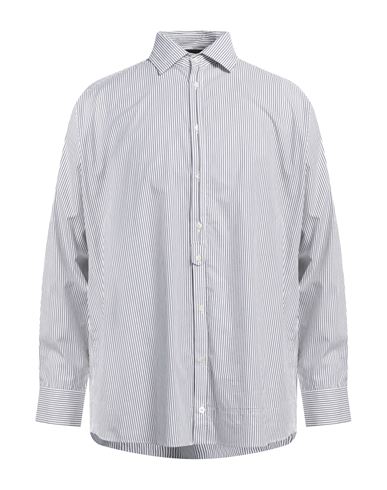Isabel Benenato Man Shirt Black Size 42 Cotton In Gray