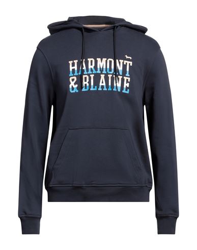 Harmont & Blaine Man Sweatshirt Midnight Blue Size 3xl Cotton