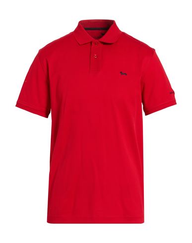 Harmont & Blaine Man Polo Shirt Red Size Xl Cotton In Red