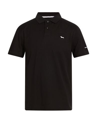 Harmont & Blaine Man Polo Shirt Black Size Xl Cotton In Black
