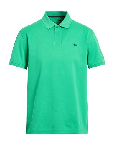 Harmont & Blaine Man Polo Shirt Green Size 3xl Cotton In Green