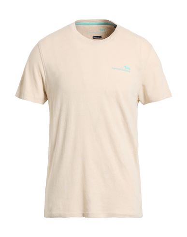 Harmont & Blaine Man T-shirt Beige Size 3xl Linen, Cotton In Neutral