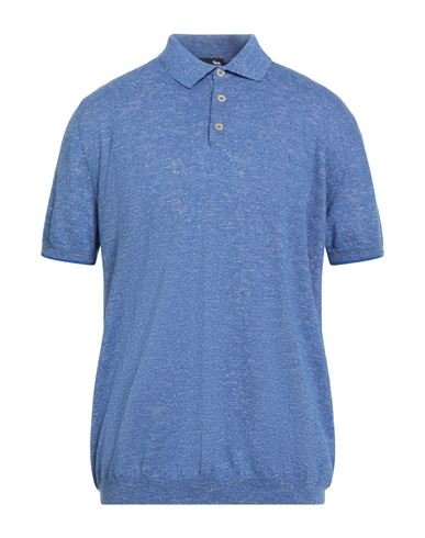 Harmont & Blaine Man Sweater Blue Size Xl Cotton, Linen In Blue