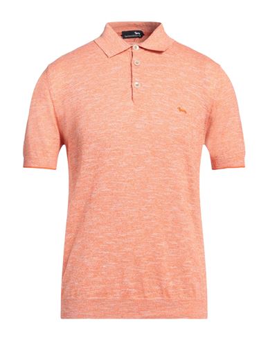 Harmont & Blaine Man Sweater Mandarin Size Xl Cotton, Linen In Pink