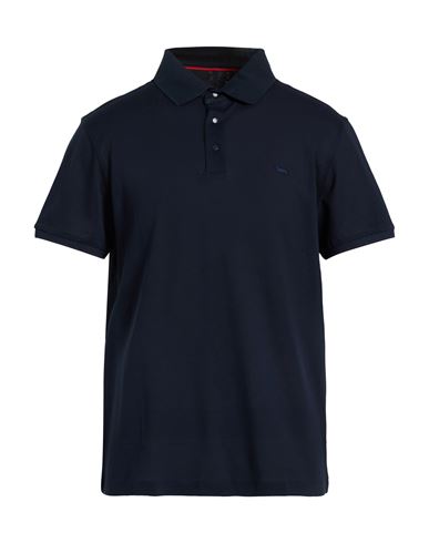 Harmont & Blaine Man Polo Shirt Midnight Blue Size Xl Cotton In Blue