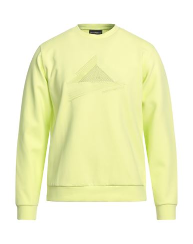 Shop Emporio Armani Man Sweatshirt Acid Green Size L Polyamide, Elastane