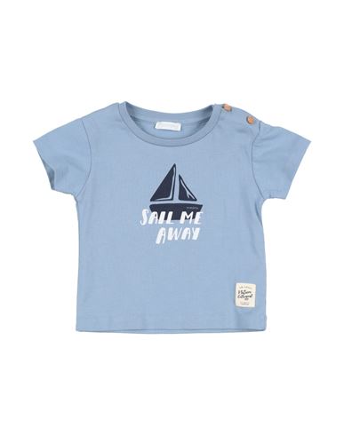 Shop Laranjinha Newborn Boy T-shirt Slate Blue Size 3 Cotton