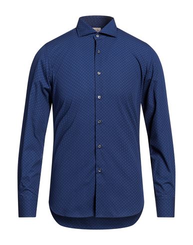 Shop Alessandro Gherardi Man Shirt Blue Size 15 ½ Cotton
