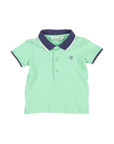 Mayoral Newborn Boy Polo Shirt Light Green Size 1 Cotton, Elastane In Green