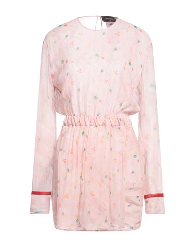 Shop Dsquared2 Woman Mini Dress Light Pink Size 8 Silk