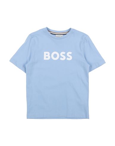 Hugo Boss Babies' Boss Toddler Boy T-shirt Sky Blue Size 6 Cotton, Elastane