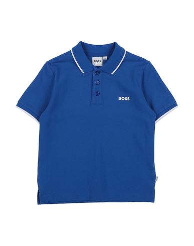 Hugo Boss Boss Toddler Boy Polo Shirt Bright Blue Size 6 Cotton In Blue