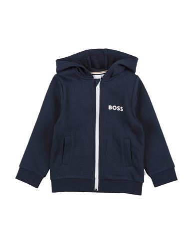 Hugo Boss Babies' Boss Toddler Boy Sweatshirt Midnight Blue Size 6 Cotton, Polyester, Elastane