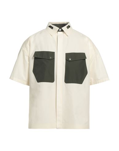 Shop J.l - A.l _j. L - A. L_ Man Shirt Ivory Size S Cotton, Polyamide In White