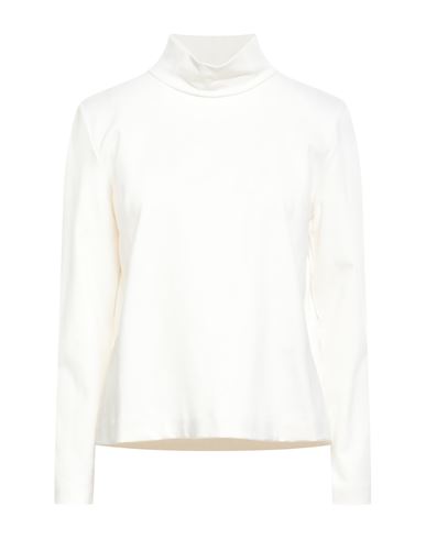 European Culture Woman T-shirt Ivory Size Xl Viscose, Polyamide, Elastane In White
