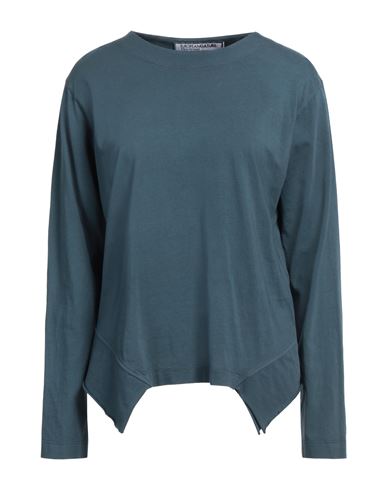 European Culture Woman T-shirt Slate Blue Size Xxl Cotton