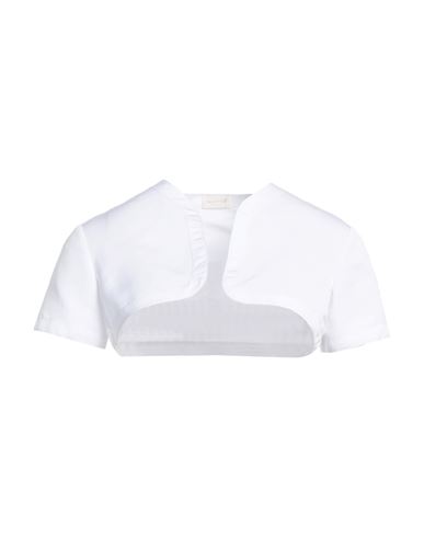 Valentino Garavani Woman Shrug White Size 8 Polyester