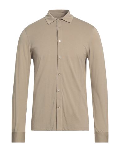 Shop Majestic Filatures Man Shirt Beige Size M Lyocell, Cotton