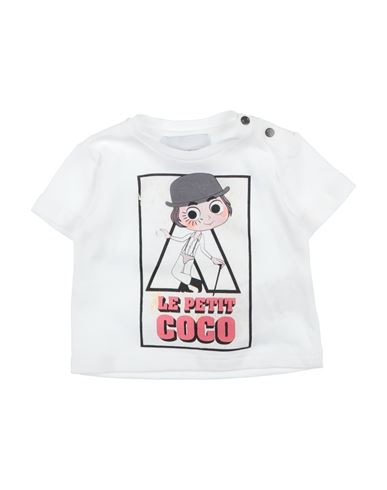 Shop Le Petit Coco Newborn Girl T-shirt White Size 1 Cotton