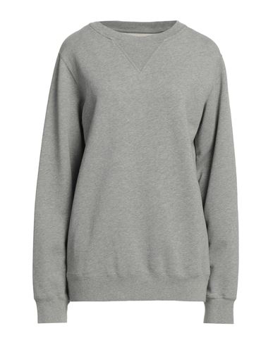 Maison Margiela Woman Sweatshirt Grey Size S Cotton, Elastane