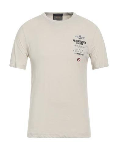 Aeronautica Militare Man T-shirt Ivory Size S Cotton In White