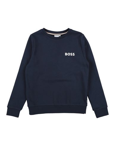 Hugo Boss Babies' Boss Toddler Boy Sweatshirt Midnight Blue Size 5 Cotton, Polyester