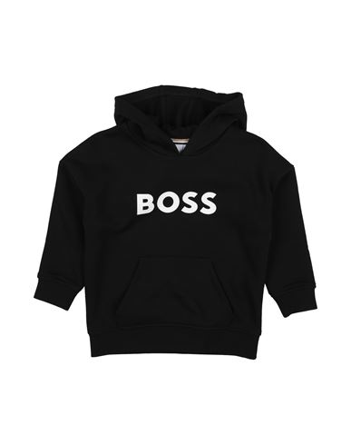 Hugo Boss Babies' Boss Toddler Boy Sweatshirt Black Size 6 Cotton, Polyester