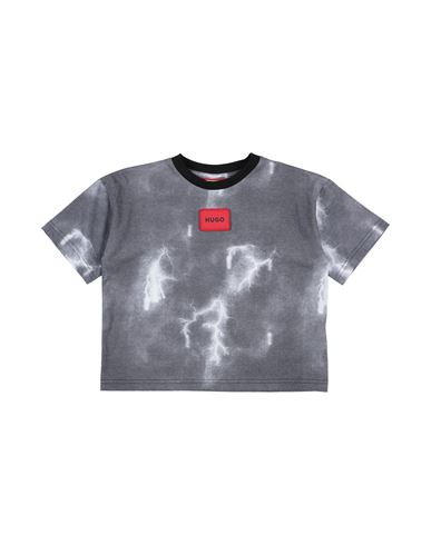 Hugo Babies'  Toddler Boy T-shirt Grey Size 6 Polyester, Cotton In Gray