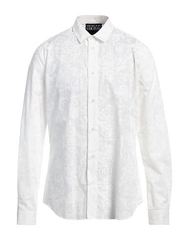 Shop Versace Jeans Couture Man Shirt White Size 42 Cotton