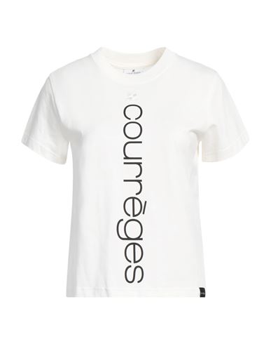 Shop Courrèges Courreges Woman T-shirt White Size S Cotton