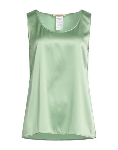 Shop Pennyblack Woman Top Light Green Size 6 Silk, Elastane