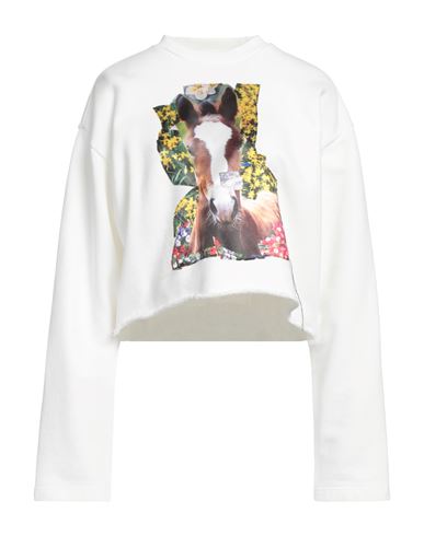 Acne Studios Woman Sweatshirt White Size Xs Cotton