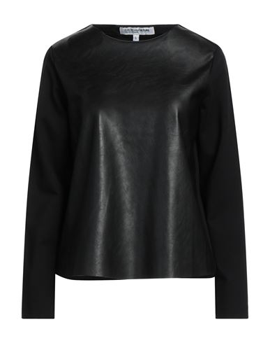 European Culture Woman T-shirt Black Size Xxl Viscose, Polyamide, Polyester, Polyurethane, Elastane