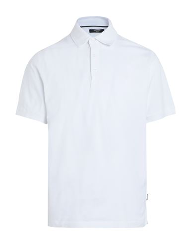 Jack & Jones Man Polo Shirt White Size L Organic Cotton, Elastane