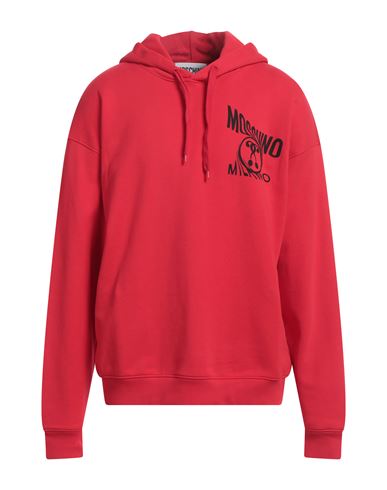 Shop Moschino Man Sweatshirt Red Size 44 Cotton