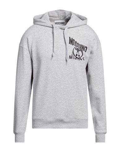 Shop Moschino Man Sweatshirt Light Grey Size 44 Cotton
