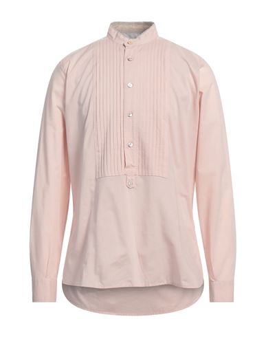 Shop Eleventy Man Shirt Light Pink Size 15 ¾ Cotton