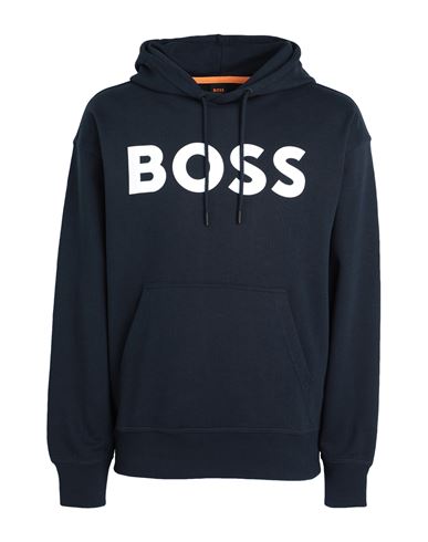 Shop Hugo Boss Boss Man Sweatshirt Midnight Blue Size Xl Cotton