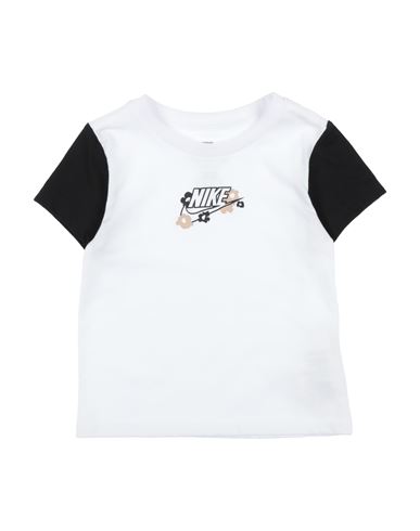 Nike Babies'  Your Move Tee Toddler Girl T-shirt White Size 7 Cotton, Polyester