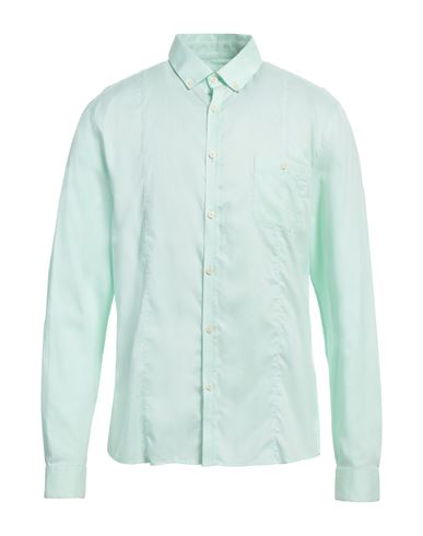 Shop Drykorn Man Shirt Light Green Size L Cotton