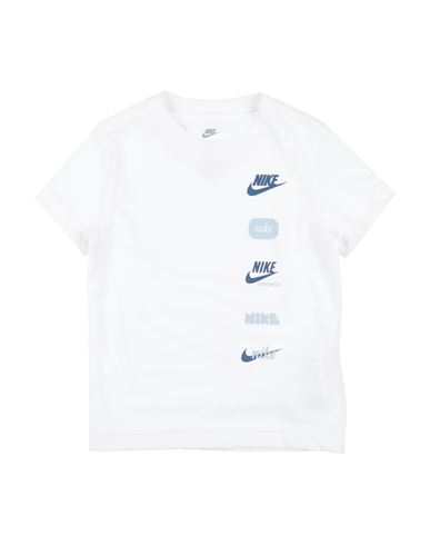 Nike Babies'  Club+ Badge Tee Toddler Boy T-shirt White Size 7 Cotton, Polyester