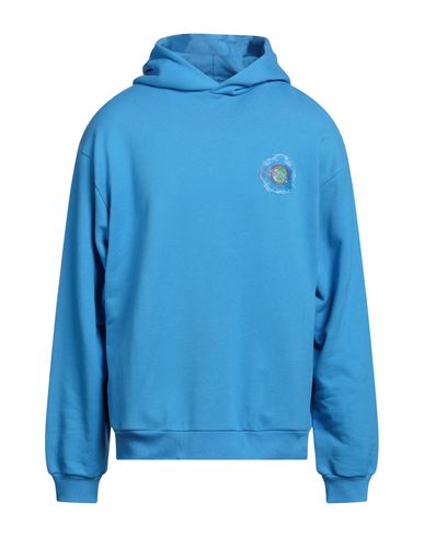 Shop Marni Man Sweatshirt Azure Size 46 Cotton In Blue